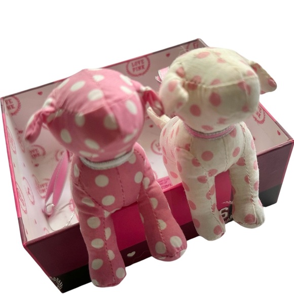 PiNK Victoria’s Secret Mini Dog Ornaments + VS LOVE PiNK Box PiNK Christmas - Picture 2 of 11